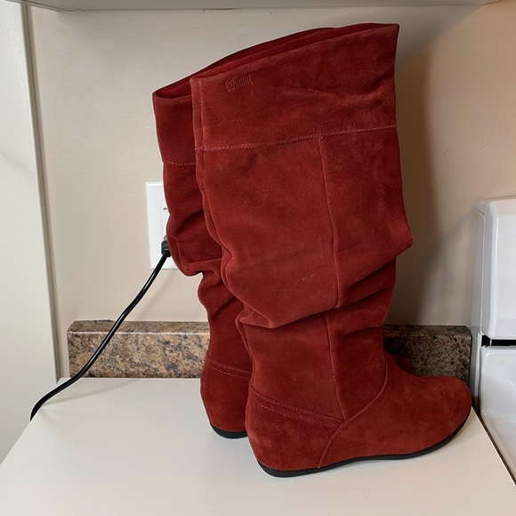Size 8 Cougar Weatherproof Fandango 2 Red Suede Leather Boots - Picture 4 of 7